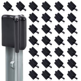 50 Pcs Safe T Post Caps, Vinyl T Post Topper Safety T-Post Caps, Black