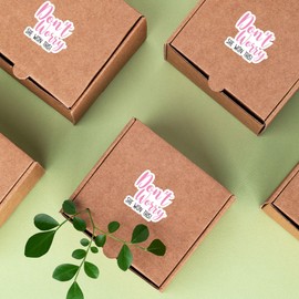 Don't Worry She Won This Stickers - 1.5 "- Cute Pink Mailing Sealers - Small Business Shipping Supplies - Thank You Stickers for Packaging Orders -Roll of 500- Funny Stickers for Poly Mailers & Boxes