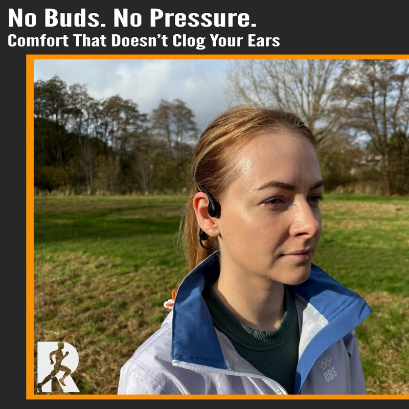 Runar RNR2 Bone Conduction Headphones – Wireless Running Headphones with