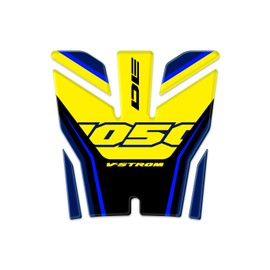 Tankschutz aus Harz, 3D, kompatibel mit Suzuki V-Strom 1050DE 2023 On GP-2031 (Luxor Yellow)