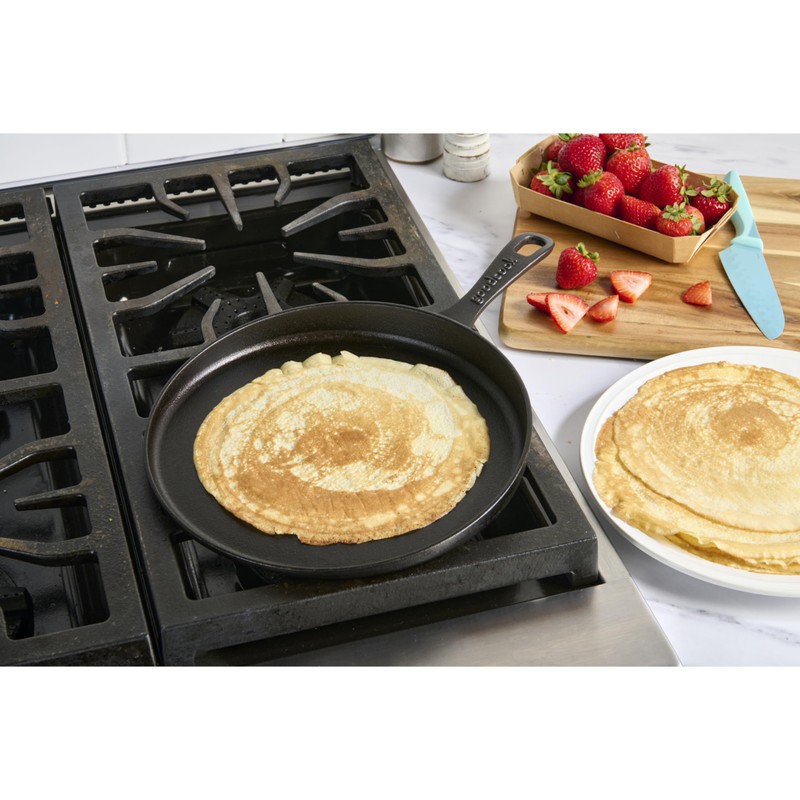 GoodCook Pre-Seasoned Cast Iron Pizza Pan, 10.5 Inch, Black