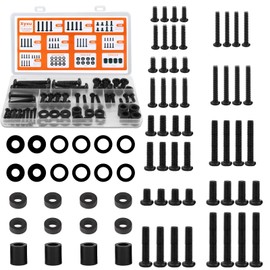 Xyxu TV Bracket Screws, 76PCS TV Mounting Screw Kit with M4 M5 M6 M8 Universal VESA Screws, Bolts, Spacers & Washers for Any Wall Mount or Stand – Perfect for Most Television Up to 80 Inch