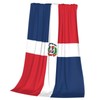 Cute Dominican Flag Blankets Soft Comfy Flannel Blanket Throws 80"x
