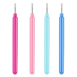 4Pcs Quilling Paper Slotted Tools Kit 4 Colors Rolling Multifunction Needle Pen for Paper Flowers-Making Handmade Create Flowers-Making Craft DIY Scrapbooking Supplies
