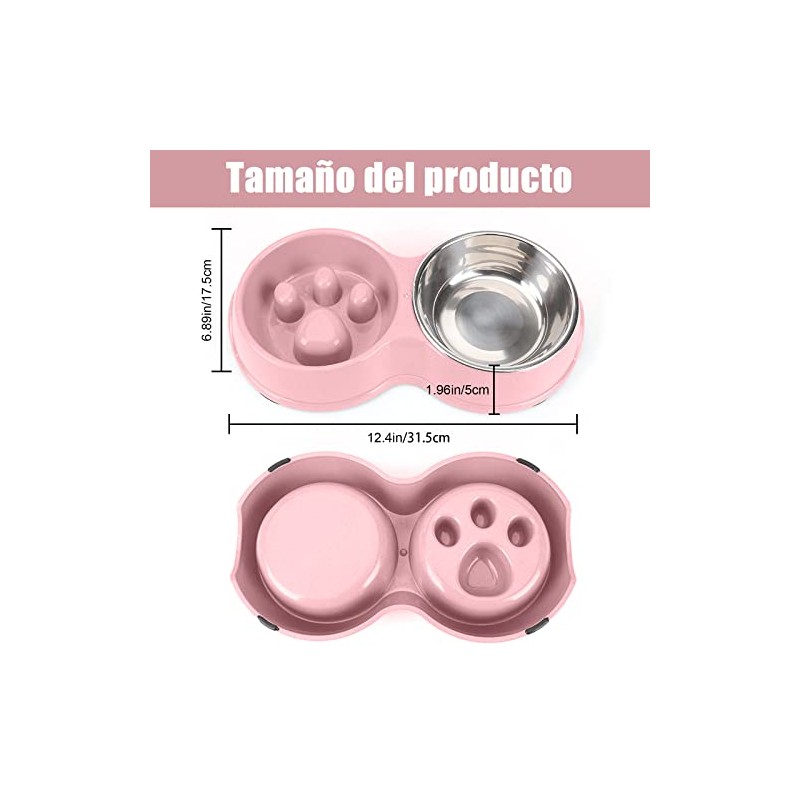 Comedero Lento para Perros, Dog Bowl Slow Feeder, Mascota Alimentador