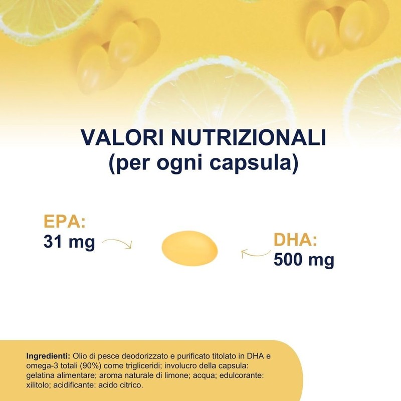 VitaDHA 1000 Omega 3 IFOS 5 Stelle (60 Capsule) -