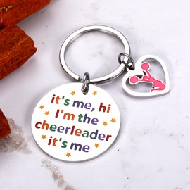 CYKARA Cheer Stuff Gifts for Girls Gymnastics Cheerleader Gifts for Volleyball Soccer Ball Baseball Softball Team Sport Cheer Keychain for Dancer Cheerleader Gymnast Thank You Gifts for Cheerleader