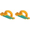 MICROJIG GRR-RIPPER GB-1 Grr-Rip Smart Hook Push-Block, 2-Pack, Yellow