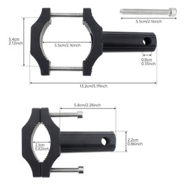 Windance Motorcycle Spotlight Bracket, Front Fork Lamp Mount Pole Brackets,Headlight Mounting Holder,Extension Tube Clamp