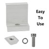 Solar Panel Mount End Clamp Kit, 4 Pieces Solar Panel