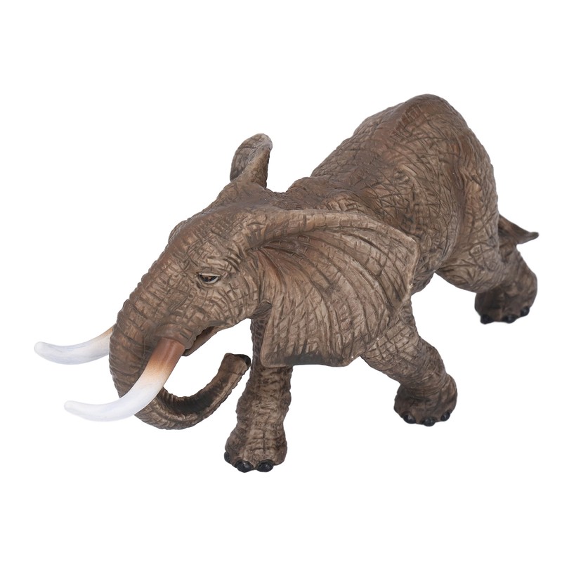Elephant Figurine Model Vivid Details High Simulation Elephant Model Ornament