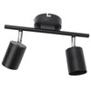 LED Track Light Kit 2 Heads 10.8in Track 90 Degrees
