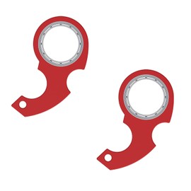 2Pcs Red Spinning Keychain Fidget,Keychain Spinner,Keychain Spinner Fidget for Finger Portable Keychain Spinner,Novelty Keychain Fidget for Finger Exercising