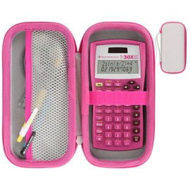 RIYADAone Hard Case Replacement for Texas Instruments TI-30XIIS TI-30XS TI-30Xa TI-36X Pro Scientific Calculator (Pink + Off White Case)