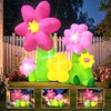 KOOY 6FT Summer Inflatable Flower Outdoor Decoration Multi-Colored Blow up