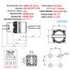 16mm 3 Position Key Switch 5/8" Mounting Hole 12V 24V