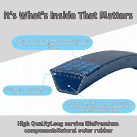 Lawn Tractors Drive Deck Belt 5/8" x 111 1/2" Compatible with John Deere M110313 M154958 754-04055 954-04055 754-04041 954-04041 Cub Cadet MTD Exmark 1-633173 633173