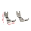 2pcs Flat Bed Sewing Machine Zipper Foot Professional Rust Prevention