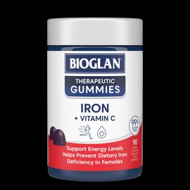Bioglan Therapeutic Gummies Iron + Vitamin C 90 Gummies (expiry 8/26)