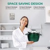 Granitestone Green Pots and Pans Set Nonstick, 6 Stackable Piece