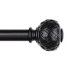 TONIAL Curtain Rod 32 to 120 Inches, Black 7/8 Adjustable