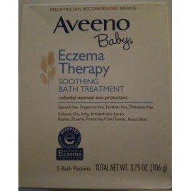 Aveeno Baby ECZEMA THERAPY colloidal oatmeal SOOTHING BATH 5 treatments
