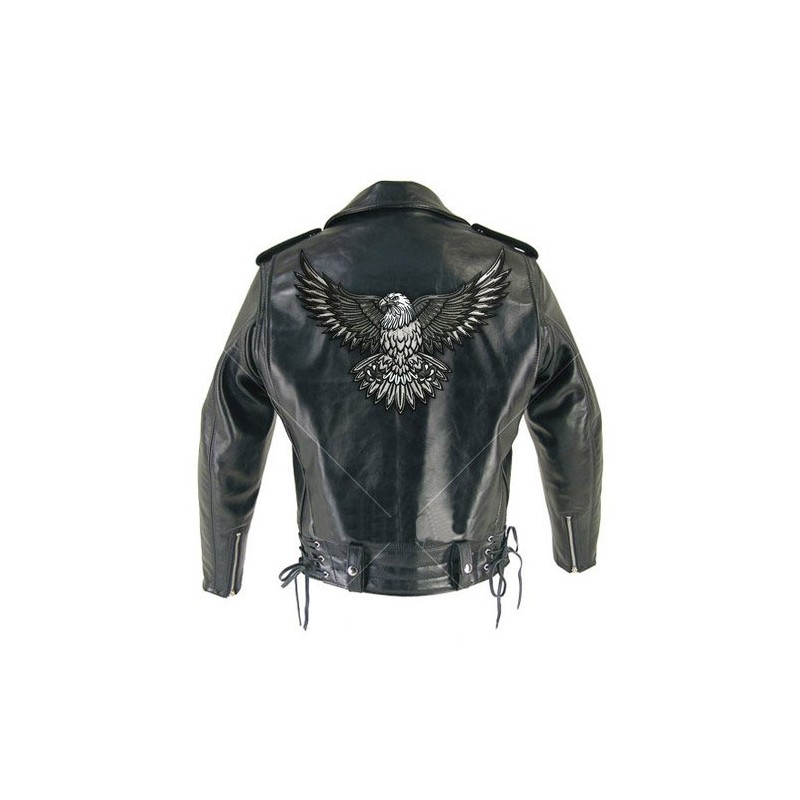 VEGASBEE Bald Eagle Large Embroidered Iron-On Patch 12" by 9.5"