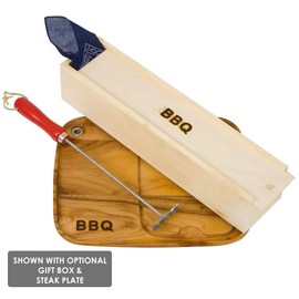 BBQ Fans Grillmaster Branding Iron for Steak, Buns, Wood & Leather