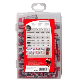 Fischer 535971 Master Box Duo Power Universal Dowel Pack of 132)