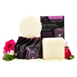 Viori Viori Terrace Garden Shampoo and Conditioner Bar Set Made with Rice Water - Handcrafted Sulfate Free Shampoo and Conditioner