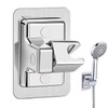 Jidyllic Shower Head Holder Replacement,360°Adjustable Angle Shower Holder Strong Paste
