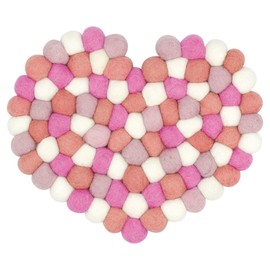 Marushin 0395001100 Nepal Heart, Pink, Handmade, Thick, Heat Resistant