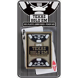 Copag Texas Hold 'em Gold Jumbo Playing Cards (Black)