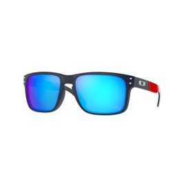 Oakley OO9102 Sunglasses Bundle: OO 9102 9102S3 Holbrook Ne Matte Navy Prizm S and Large Blue leash Accessory kit