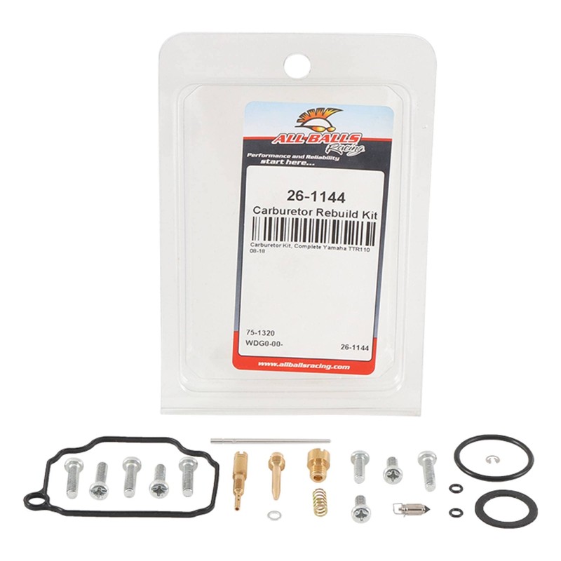 All Balls Racing Carburetor Rebuild Kit 26-1144 Compatible With/Replacement For