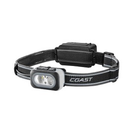 Coast RL20R 1000 Lumen Tri-Color LED Rerchargeable Headlamp with Flood and Spot Beams, Variable Light Control, Fixed Focus, Ultra-Strap, Red/Green Modes