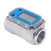 Mini Digital Turbine Flowmeter Diesel Fuel Flow Meter 10‑200L 1"