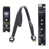 xiwai NGFF M-Key NVME Male to Female Extension Cable 40cm