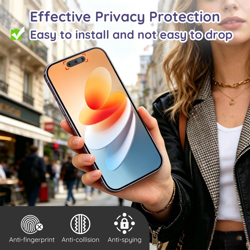 Front Camera Cover Compatible for 16 Pro Max/16 Pro /16