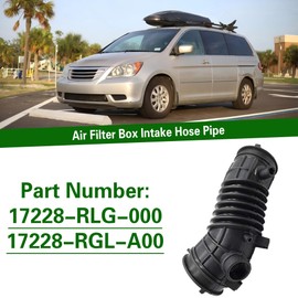 Air Filter Box Intake Hose Pipe for Honda Odyssey 2009-2014 Engine Intake Hose Filter Intake Pipe Air Intake Hose Replacement 17228-RLG-000 1Pcs Black