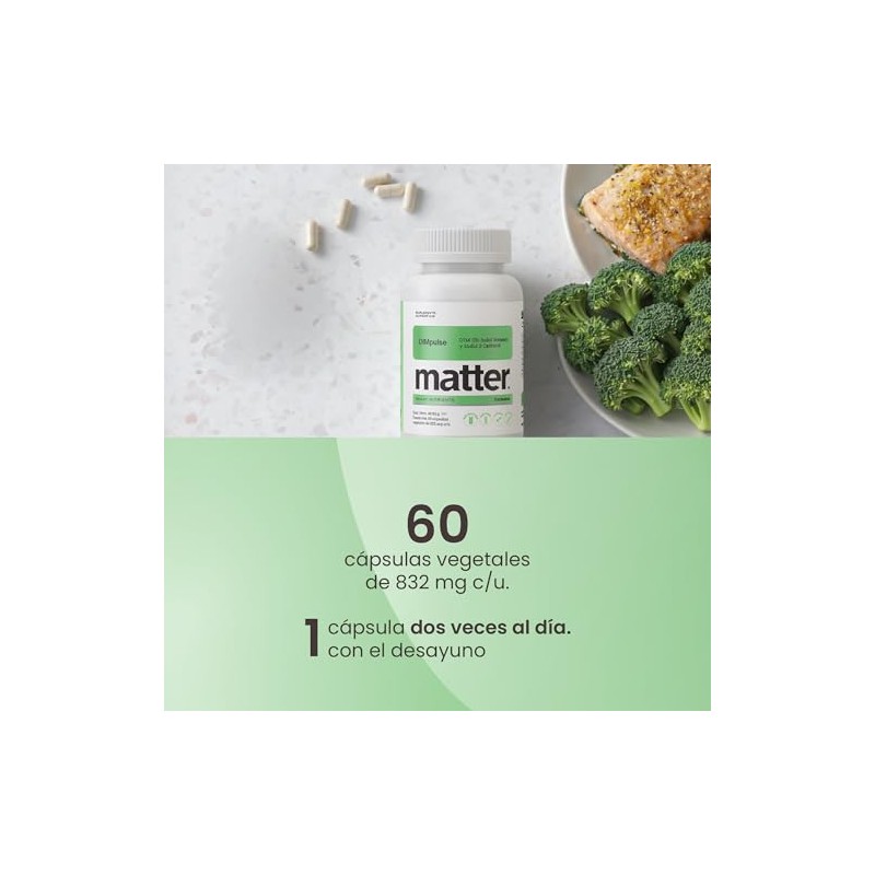 Matter DIMpulse, Suplementos Alimenticios con BioResponse DIM® e Indol-3-Carbinol, Apoya