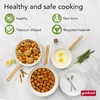 GoodCook Healthy Ceramic Titanium-Infused 3-Piece Fry Pan Set, Light Blue