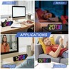 GuDoQi Projection Alarm Clock, Colorful LED Clock for Bedroom, Digital