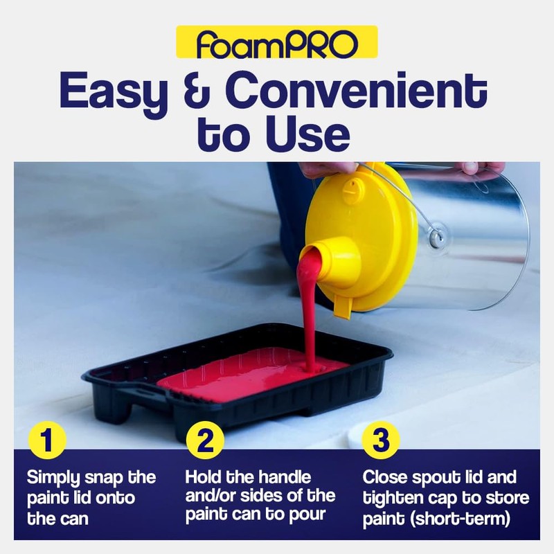 Foampro 134 1-Gallon Paint Lid & Pouring Spout, No Size