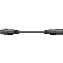 XLR Male - XLR Female Cable | Microphone Cable | Black - 0.5M