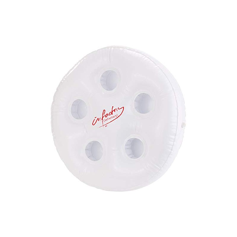 infactory Pool Tray: Inflatable Swimming Drink Holder, 5 Brackets, Diameter