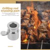 Totority Rotisserie Rod Fixing Holder Iron Grilling Rod Bolt BBQ