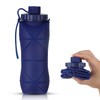 YCTMALL Silicone Collapsible Water Bottles,Lightweight Reusable Leakproof For Traveling Camping