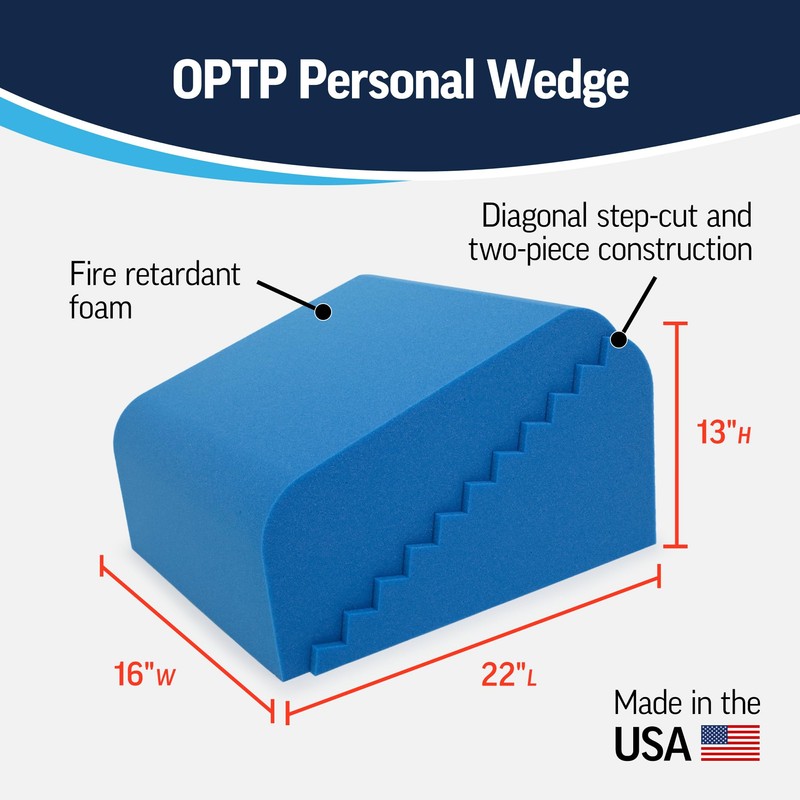 OPTP Personal Wedge - Foam Positioning Block for Post Surgery,