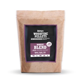 Ninja Woodfire Pellets, Robust Blend 2-lb Bag, Up to 20 Cooking Sessions, 100% Real Wood Pellets, Only Compatible with Ninja Woodfire Grills & Ovens, Robust Blend, XSKOP2R